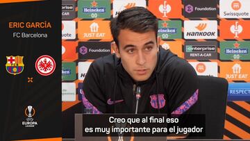 Eric: "Se nota la mano de Xavi"