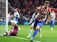 Sorloth celebra un gol al Espanyol.