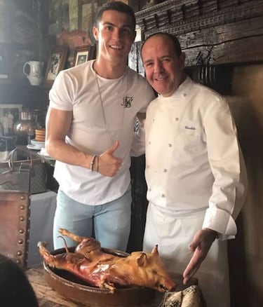 Cristiano revolucionó Segovia: "El cochinillo estaba top..."