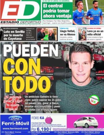 Portadas de la prensa deportiva