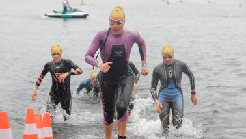 09 de Enero de 2022. Pucón Chile. Catalina Salazar  compitiendo en el Herbalife Ironman 70.3 Pucón Chile.