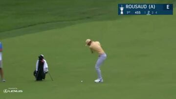 Un amateur espa?ol juega su primer US Open y en el primer hoyo sucede esta salvajada