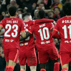 Luis Díaz juega 81′ en la victoria de Liverpool ante Villarreal