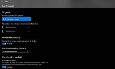 Esconde las fotos de OneDrive en Fotos de Windows 10 con este truco