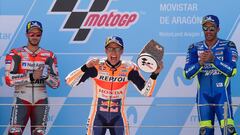 Las imágenes de la victoria de Márquez en el GP de Aragón