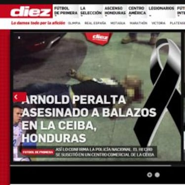 Prensa mundial impactada por la muerte de Arnold Peralta