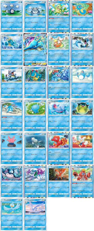 pokemon tcg pocket saber marino y celeste pokemon agua
