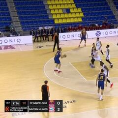 Pau Gasol y su primera canasta en su vuelta al Barcelona