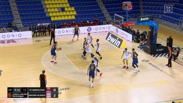 Pau Gasol y su primera canasta en su vuelta al Barcelona