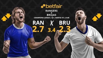 Rangers FC vs. Club Brujas: horario, dónde ver, estadísticas y pronósticos