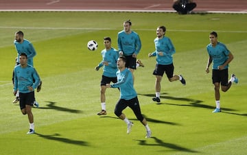 Último entrenamiento antes de la final del Mundial de Clubes