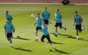 Último entrenamiento antes de la final del Mundial de Clubes