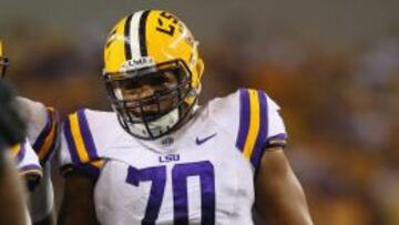 La'el Collins con la Universidad de LSU.