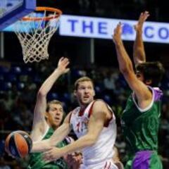 El Unicaja gana al Bamberg con un Kuzminskas descomunal