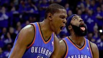 Con Durant y Harden, los Thunder frenan a Dallas (1-1)
