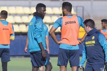 Jaber Essa in training with Villarreal this week.