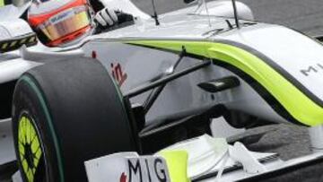 <b>ENFADADO.</b> Barrichello estaba muy contrariado por el trabajo de su equipo en Alemania.