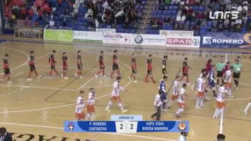 Resumen y goles del Plásticos Romero Cartagena - Aspil Vidal Ribera Navarra