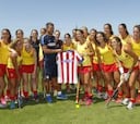 La Selección femenina de hockey hierba visitó al Atlético