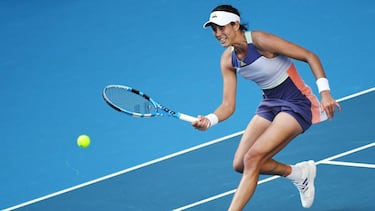 Garbiñe Muguruza, en el Open de Australia.