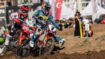 Gajser y Prado, en una salida del MXGP de Turquía.
