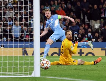 1-0. Kevin De Bruyne marca el primer gol.