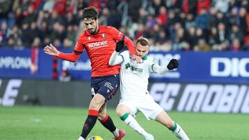 Catena durante el partido ante el Getafe.
