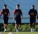 España se prepara antes del partido contra Portugal