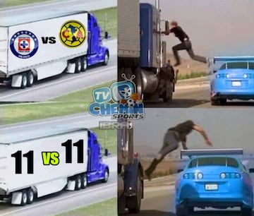 Los memes acaban con Cruz Azul América por el empate a ceros