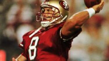 Steve Young actuó como titular oficial de los San Francisco 49ers por primera vez en Barcelona.