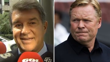Laporta despeja rumores y firma la paz pública con Ronald Koeman