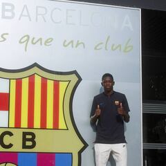 Dembélé ya está en Barcelona