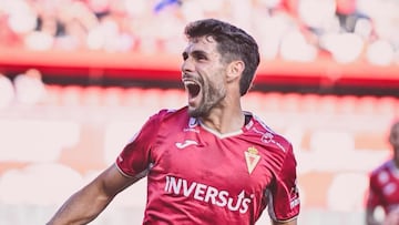 Óscar Gil, un futbolista clave para el Real Murcia.
