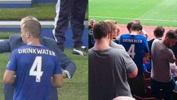 Aficionado revoluciona las redes con camiseta del Leicester