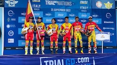 Equipos femenino y masculino de España en el Trial de las Naciones 2022.