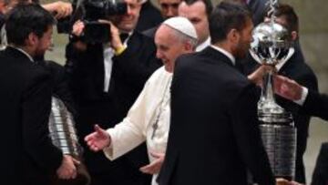 El Papa saludó al San Lorenzo