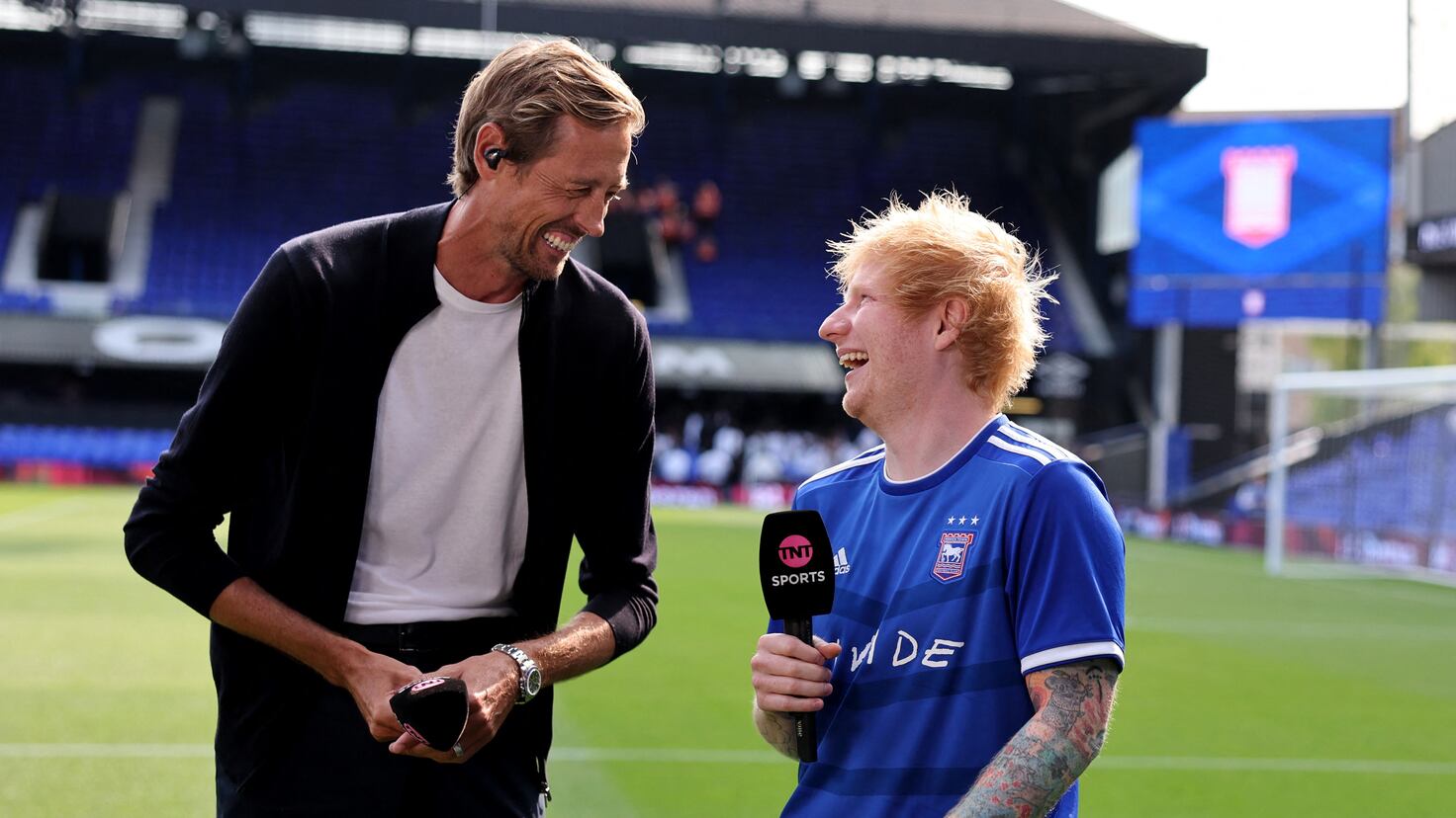 Why is Ed Sheeran an Ipswich Town fan? Pop star attends Premier League game  against Liverpool - AS USA