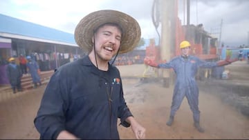 El youtuber Mr. Beast construyó 100 pozos de agua en África y se hace viral