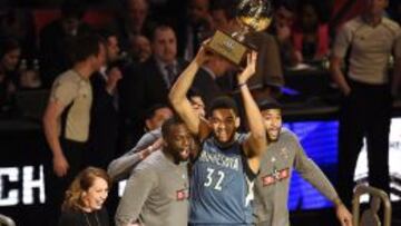 Towns ganó en habilidades: "Ahora podré vacilar a Ricky"