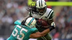 Chris Ivory y los New York Jets arrollaron a los Dolphins en Londres.