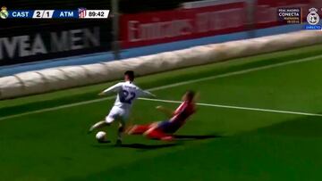Arribas y su jugad¨®n en el 91' para ganar en el Castilla vs Atl¨¦tico B