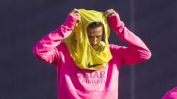 Douglas en un entrenamiento.