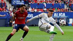 Fede Valverde, en una acción del 2-4 frente a Osasuna en Pamplona.