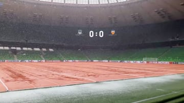 Así se encuentra el estadio del Krasnodar antes del partido contra el Valencia