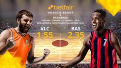 Valencia Basket vs. Saski Baskonia: horario, TV, estadísticas, clasificación y pronósticos