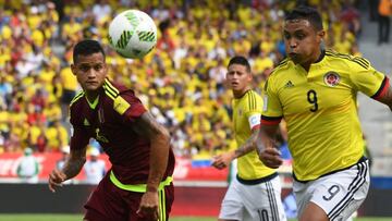 Luis Fernando Muriel, figura en el triunfo de Colombia ante Venezuela