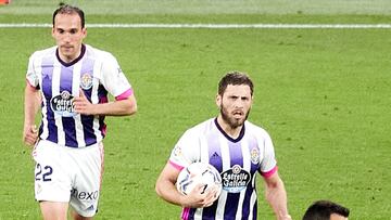 Shon Weissman of Real Valladolid celebrating a goal during the spanish league, LaLiga, football match played between Athletic Club v Real Valladolid at San Mames Stadium on April 28, 2021 in Bilbao, Spain.
AFP7
28/04/2021 ONLY FOR USE IN SPAIN