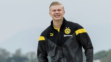 Erling Haaland, durante una concentración con el Borussia Dortmund en la Costa del Sol.