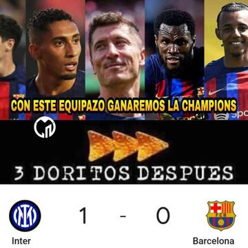 Las derrotas de Barcelona y Atlético, protagonistas de los memes de Champions