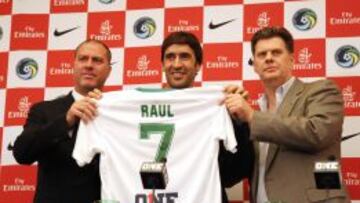 ESTRENO. Ra&uacute;l, el d&iacute;a de la presentaci&oacute;n con el Cosmos.
 